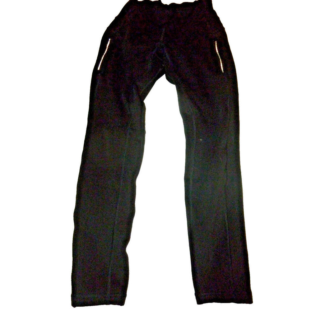 Athleta Black Track Joggers with Zip Pockets